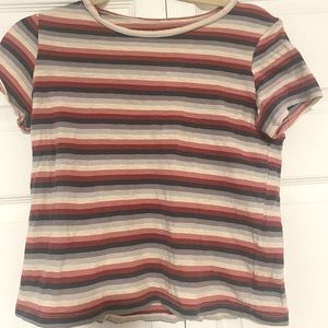 Women’s multicolor stripped top from American Eagle. Size medium.